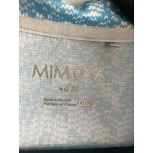 Mimosa by N'Vo Women's XL Blue Collared Golf Polo Wicking Performance Active - Picture 4 of 6